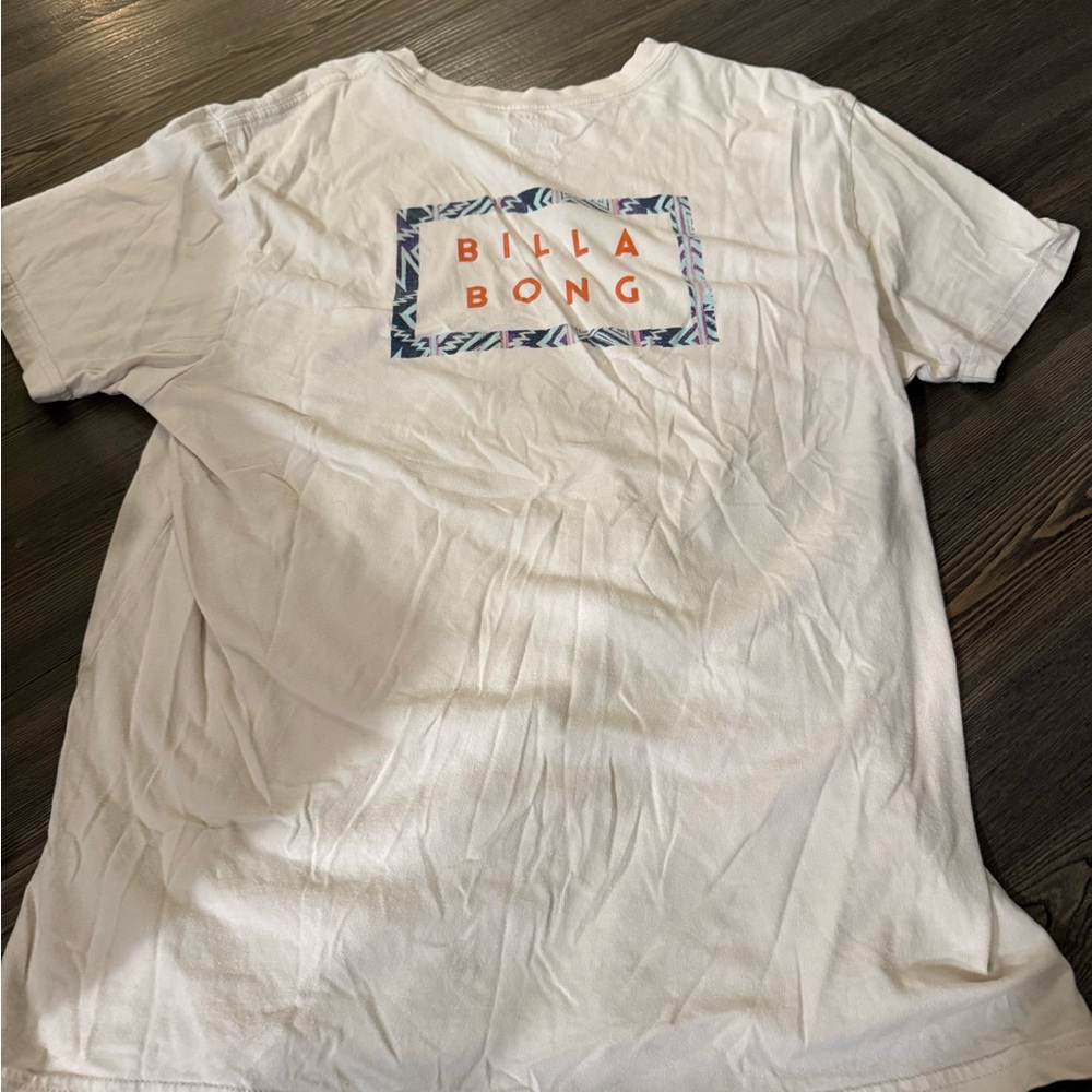 Billabong White Tee with Graphic Print